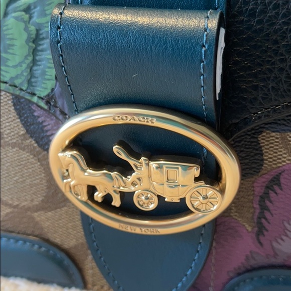 Coach Georgie Kaffe Fassett Leather Shoulder Bag💝 - Picture 5 of 16